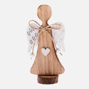 Dřevěný anděl - přírodní