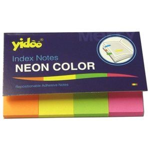 Samolepicí bloček 50 x 20 mm 4 barvy - neon mix