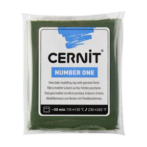 CERNIT Modelovací hmota 56 g - olivově zelená