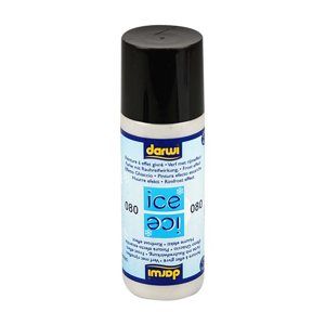 DARWI ICE Satinovací barva na sklo s ledovým efektem, 80 ml - stříbrná