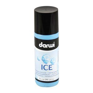 DARWI ICE Satinovací barva na sklo s ledovým efektem, 80 ml - světle modrá