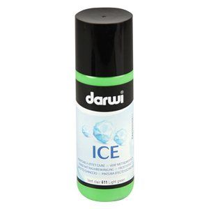 DARWI ICE Satinovací barva na sklo s ledovým efektem, 80 ml - světle zelená