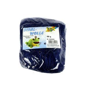 Sisalové vlákno 50 g - barva modrá