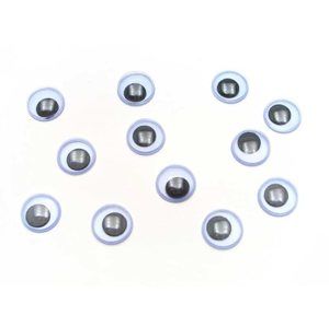 Pohyblivé oči - kulaté, 10 mm, 100 ks