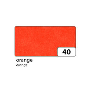 Hedvábný papír 50x70 cm, 20 g, 5 listů - barva oranžová