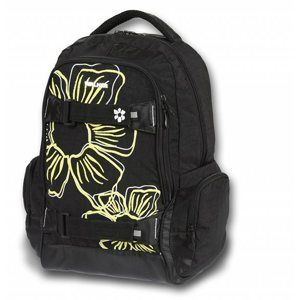Studentský batoh - Flowers černá
