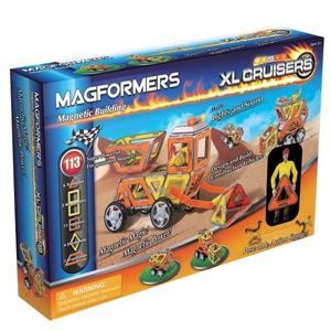Magformers - XL Cruiser Stavební auto ( 29 dílů - 8 čtverců, 6 trojúhelníků, 2 lichoběžníky, 5 obdél