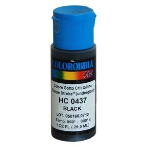 Podglazurní barva - Černá, 29,5 ml