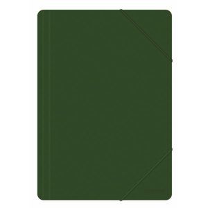 Spisové desky s gumou PP A4 3 klopy - zelená