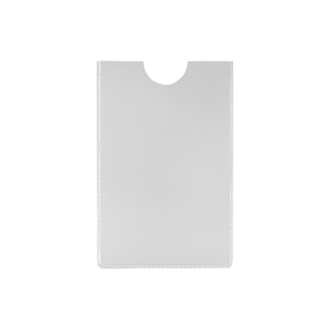 Průhledný obal na kreditní karty, PVC, 62 × 91 mm, 1 ks