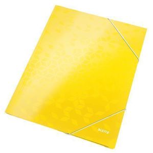 Leitz Spisové desky WOW s gumou - žluté