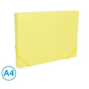 Box na spisy s gumou A4 LUMA pastel - žlutý