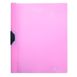 Spisové desky CONCORDE A4 PP s bočním klipem - pastelově růžové