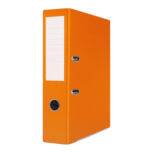 Pákový pořadač Basic A4 7,5 cm, PP, kovová lišta - oranžový