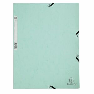 Exacompta Spisové desky s gumičkou Pastel A4 maxi, prešpán - zelené