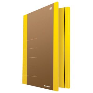 Donau Spisové desky s gumičkou LIFE A4, 3 klopy - neonově žluté