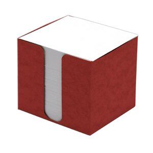 CAESAR OFFICE Špalíček nelepený 8,5x8,5x8 v krabičce - červená