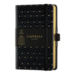 Castelli Zápisník linkovaný, 9 × 14 cm, C&G Honey Gold