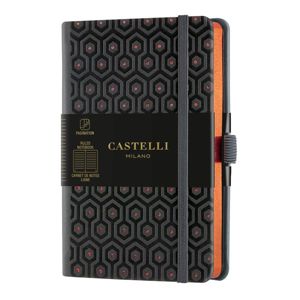 Castelli Zápisník linkovaný, 9 × 14 cm, C&G Honey Copper
