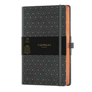 Castelli Zápisník linkovaný, 13 × 21 cm, C&G Honey Copper