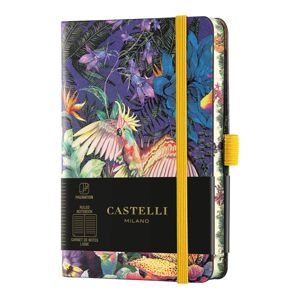 Castelli Zápisník linkovaný, 9 × 14 cm, Eden Cockatiel