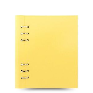 Filofax Clipbook Pastel kroužkový poznámkový blok A5 - pastelově žlutá