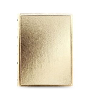Filofax Notebook Saffiano Metallic poznámkový blok A5 - gold