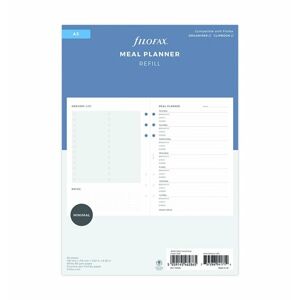 Filofax Nedatovaná náplň pro diář/Clipbook A5 - plánování jídla