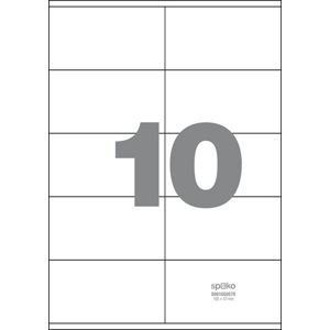 Spoko Samolepicí etikety A4 100 listů - 105 × 57 mm