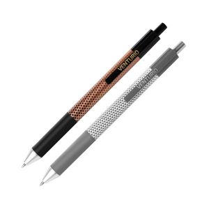EASY Kuličkové pero VENTURIO 0,7 mm, černo-zlatá/stříbrná