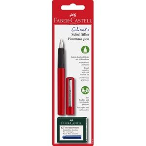 Bombičkové pero Faber-Castell školní - červená