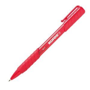 Kores Kuličkové pero K6 Pen Soft Grip 0,7 mm mechanické - červené