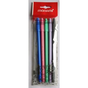 Popisovač Monami Plus Pen 3000 0,4 mm - sada 5 barev - pastel