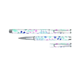 Kuličkové pero CONCORDE Andrea 1 mm - bílé tělo s květinami
