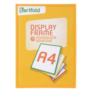 Display Frame samolepicí rámeček A4, 1 ks - žlutý