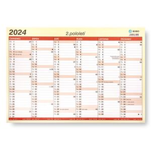 BOBO Kalendář lístkový 2024 A3