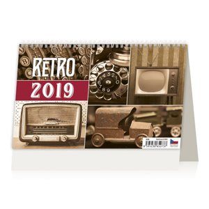 Kalendář stolní 2019 - Retro