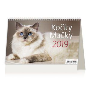 Kalendář stolní 2019 - Kočky