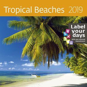 Kalendář nástěnný 2019 Label your days - Tropical Beaches