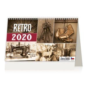 Kalendář stolní 2020 - Retro