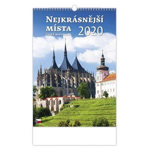 Kalendář nástěnný 2020 - Nejkrásnější místa ČR