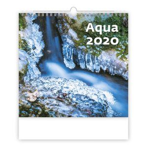 Kalendář nástěnný 2020 - Aqua