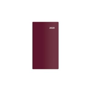 Diář 2020 kapesní - Torino čtrnáctidenní - bordó/bordeaux red