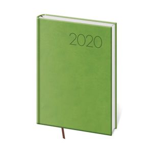 Diář 2020 týdenní A5 Print - světle zelená