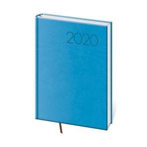 Diář 2020 týdenní A5 Print - světle modrá