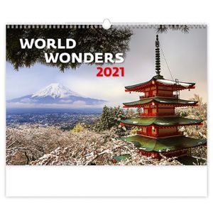 Kalendář nástěnný 2021 - World Wonders