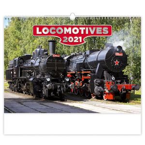 Kalendář nástěnný 2021 - Locomotives