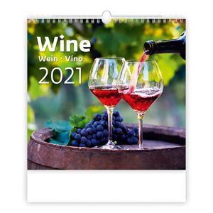 Kalendář nástěnný 2021 - Wine