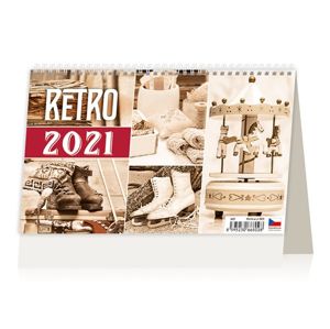 Kalendář stolní 2021 - Retro