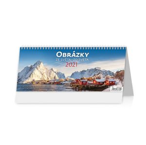Kalendář stolní 2021 - Obrázky ze světa/Obrázky zo sveta